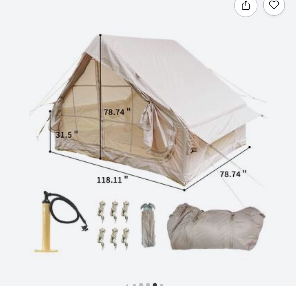 New inflatable tent 4 person
