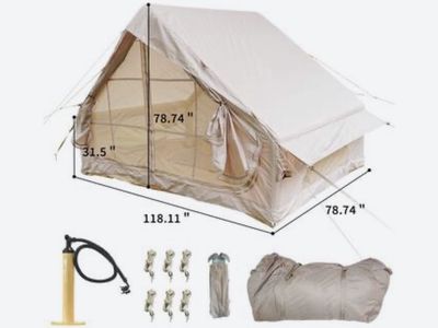 New inflatable tent 4 person