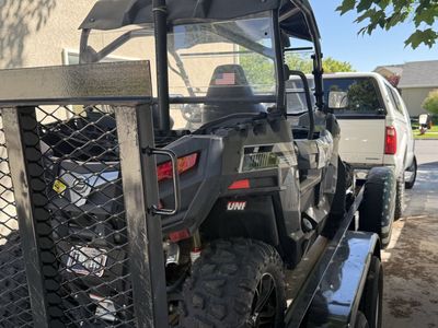 2020 CFMOTO ZFORCE side-by-side and with trailer. Very low miles.