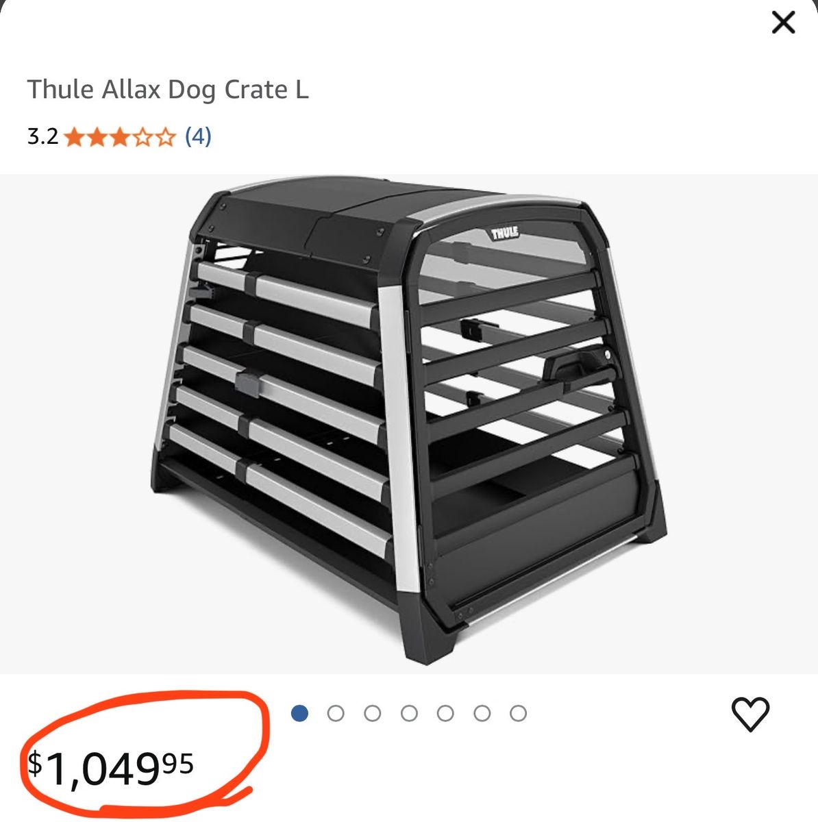 New Thule Allax Dog Crate L