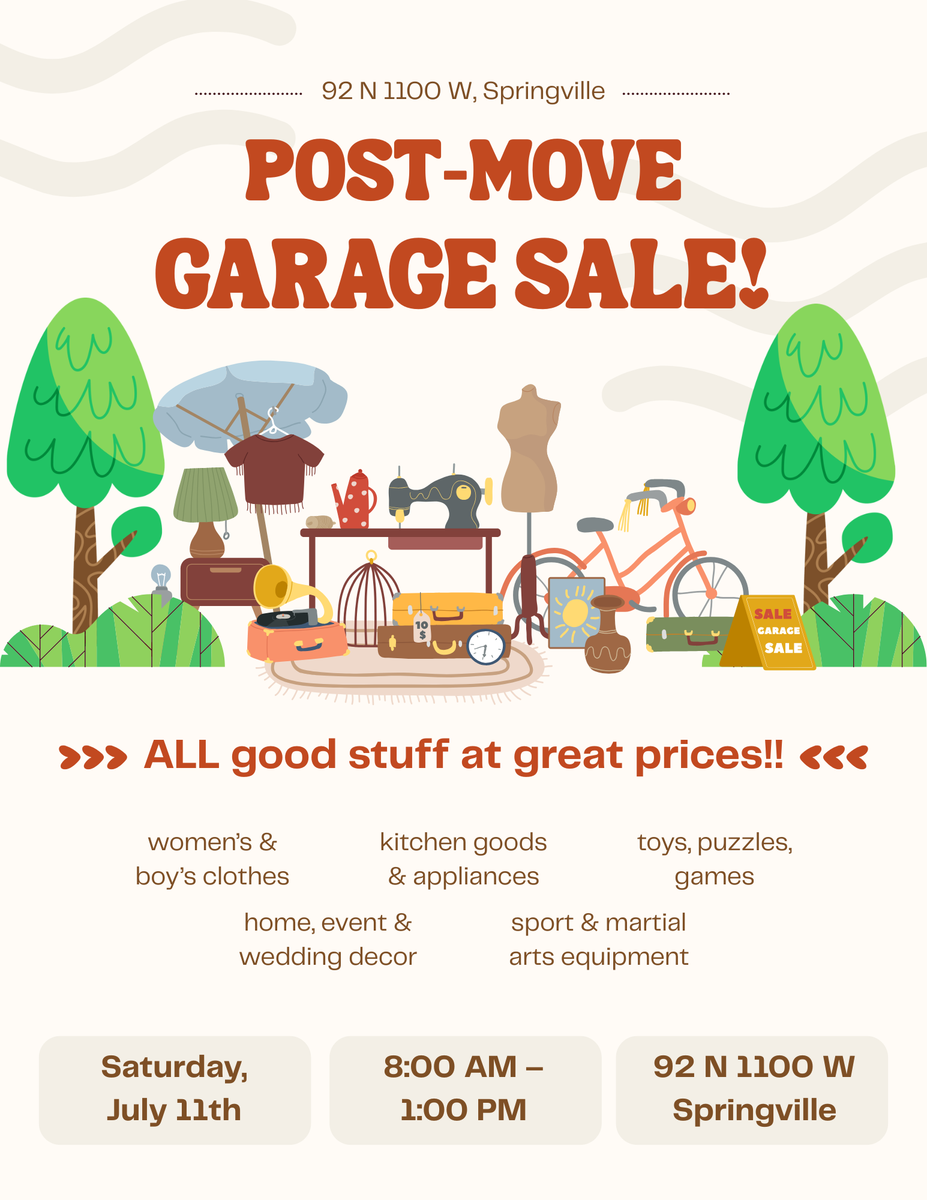 Yard Sale July 11!