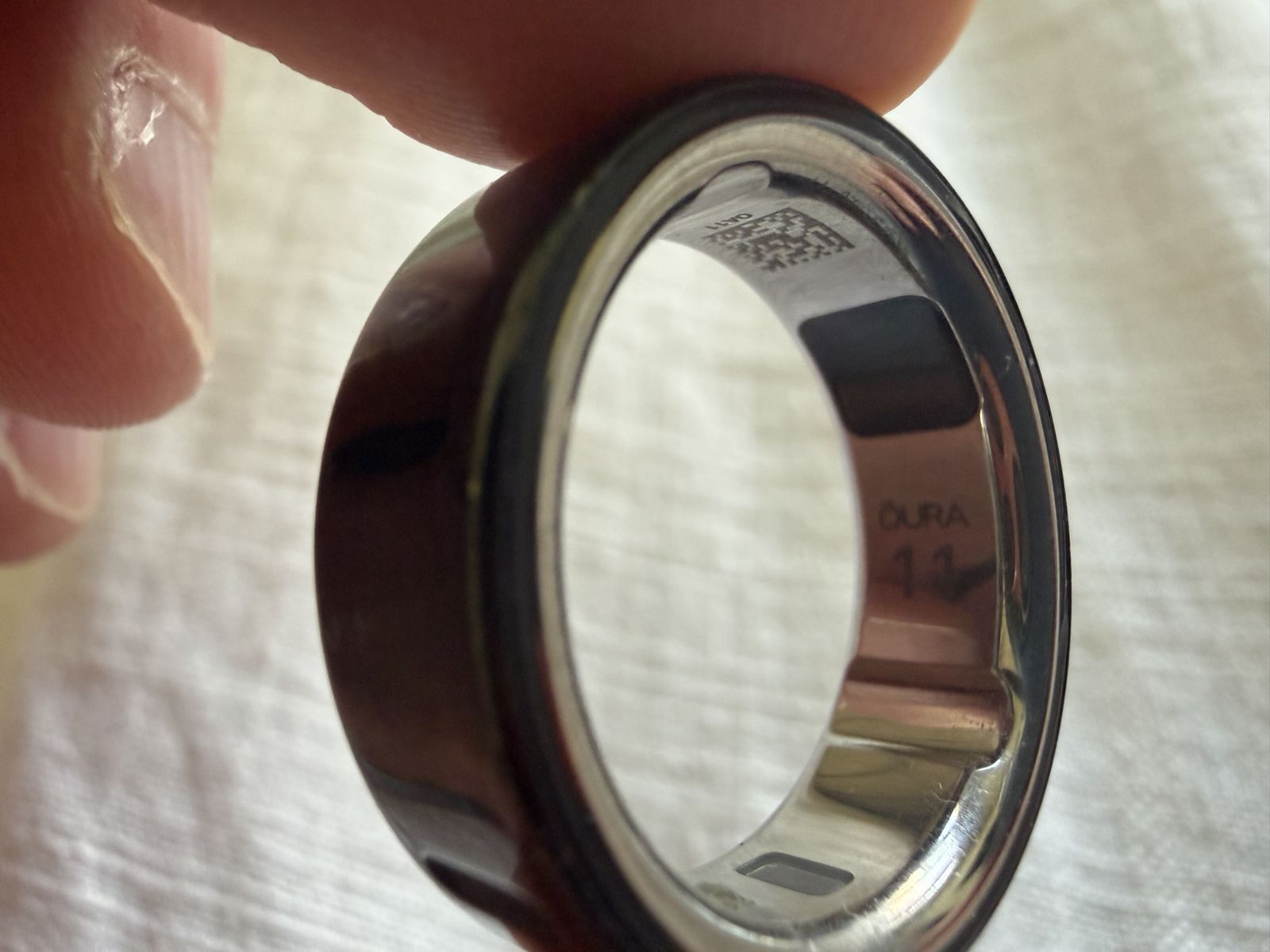 2x Oura Ring 4 - Black Smart Rings, Size 11 - Health & Sleep Tracker