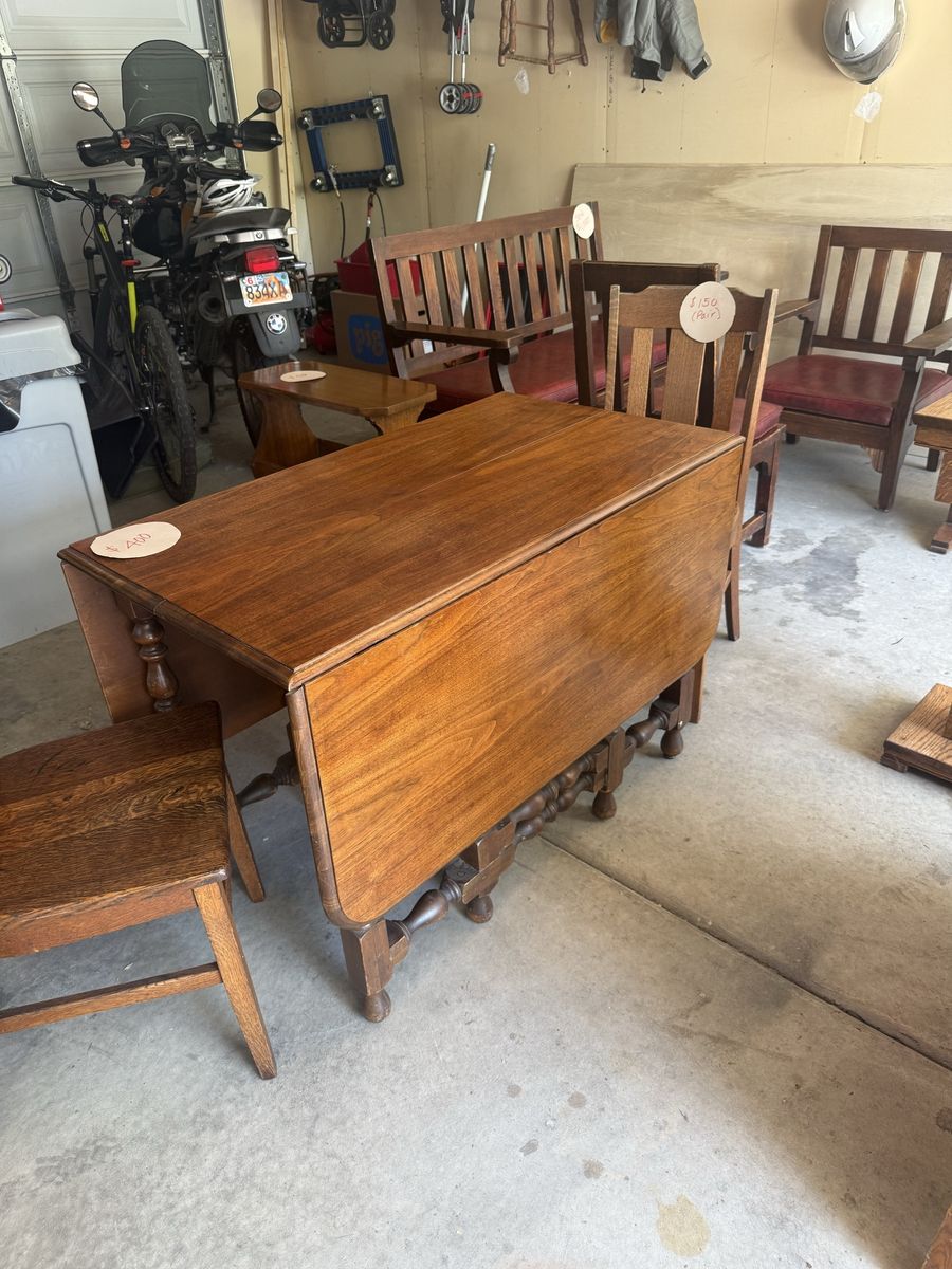 Vintage Gate Leg Dining Table