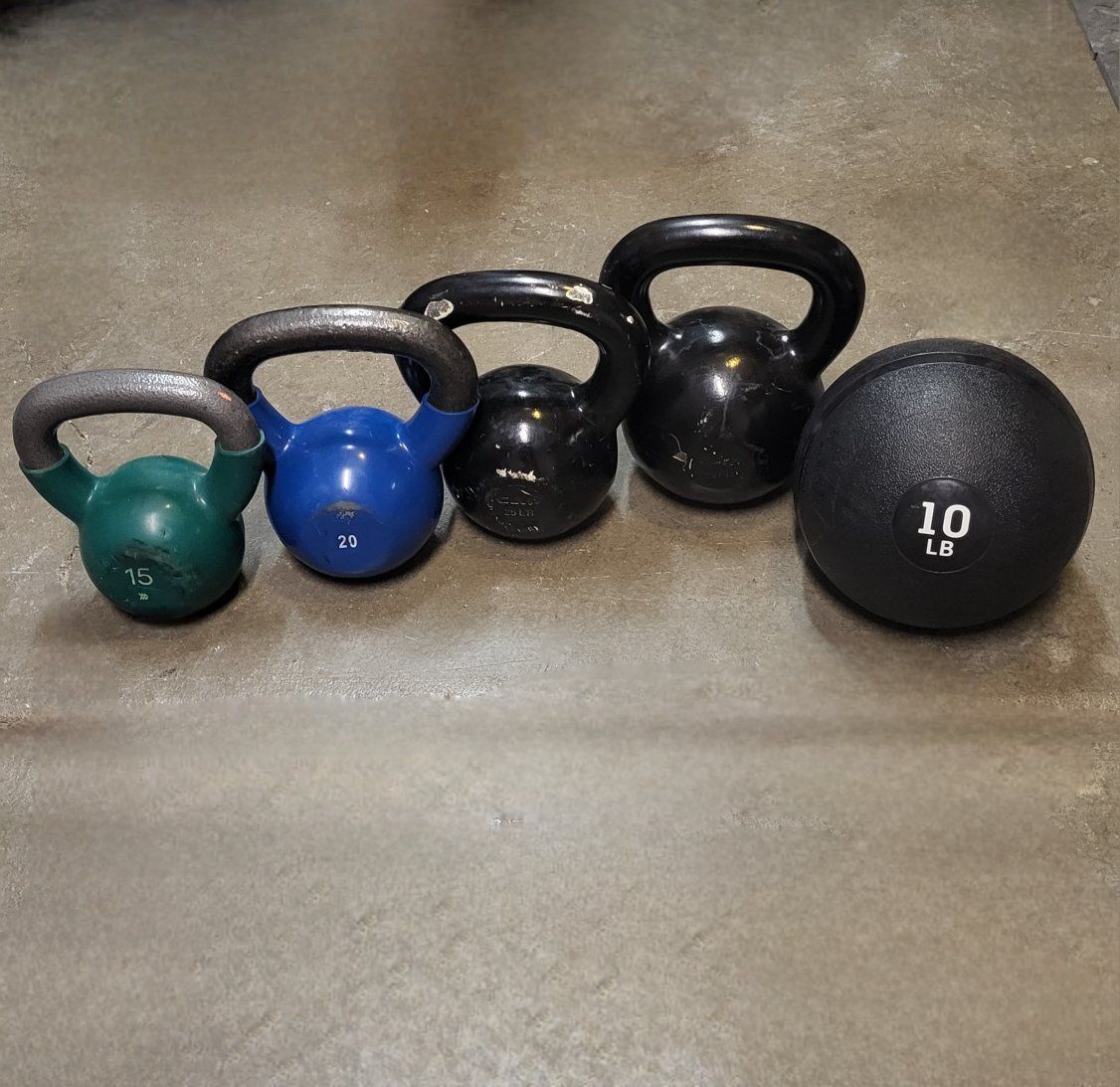 kettlebells 105 pounds total
