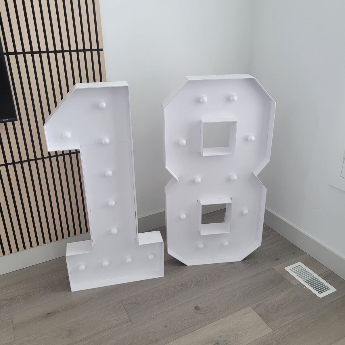 4 ft lit marquee numbers