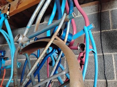 Vintage lowrider Schwinn bicycle frames