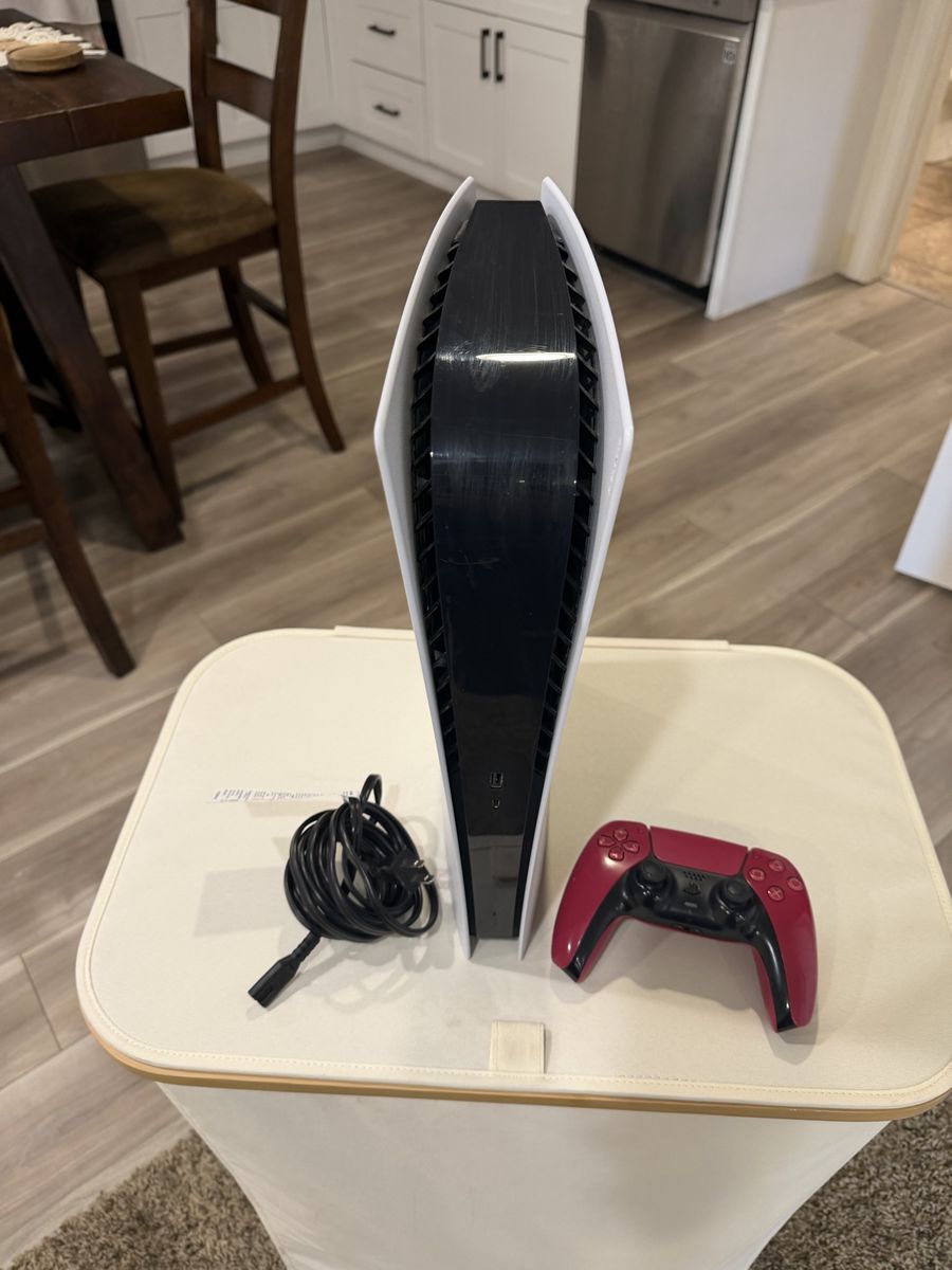 Sony PlayStation 5 Digital Edition Console with Cosmic Red DualSense Controller and Power Cable