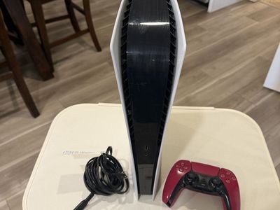 Sony PlayStation 5 Digital Edition Console with Cosmic Red DualSense Controller and Power Cable