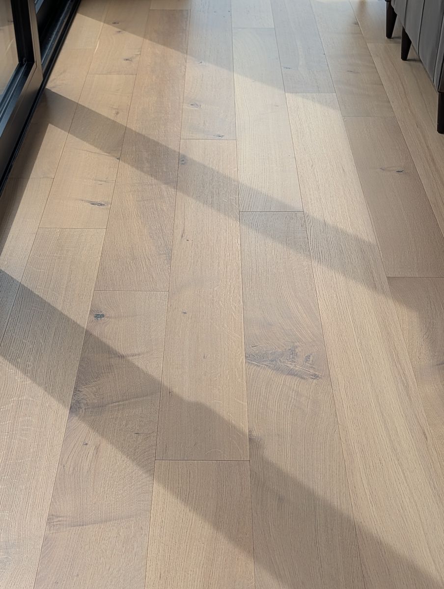 1500 sqft Uptown Floors white oak rift and quartered 7 1/4" engineered wood flooring