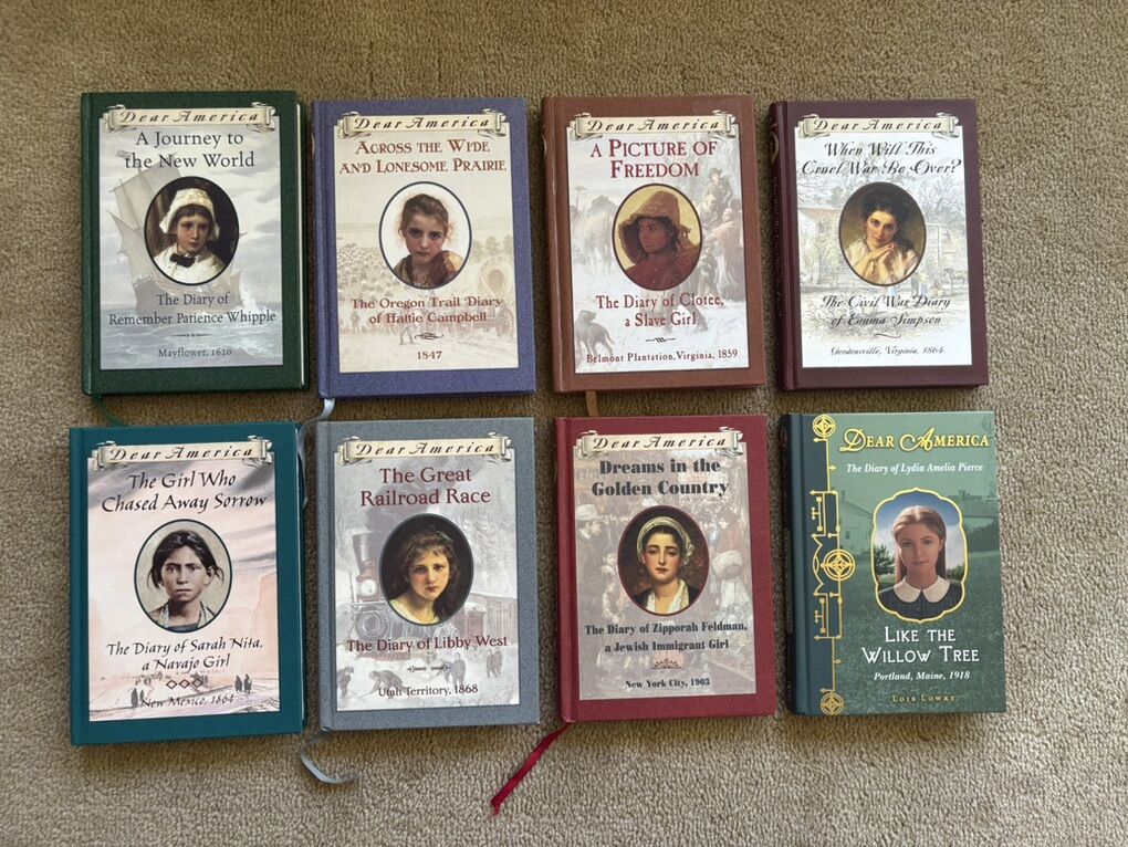 8 Dear America Books (hardcovers)