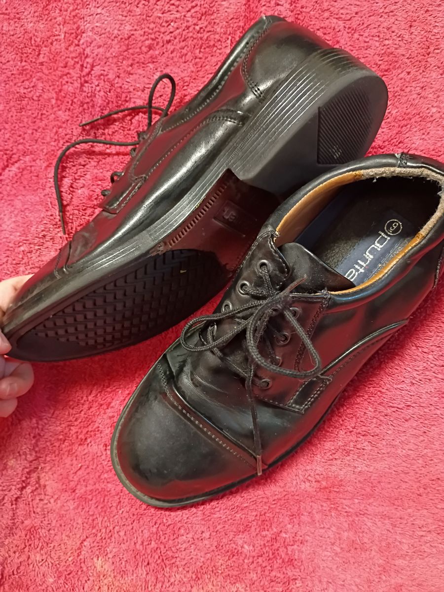 Purity Black Leather Oxford Dress Shoes Size 9