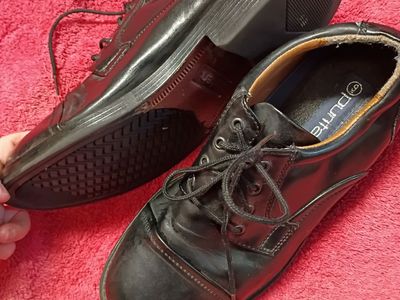 Purity Black Leather Oxford Dress Shoes Size 9
