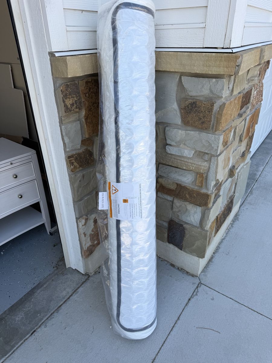 New Rolled Mattress - Still in Packaging, Queen Size