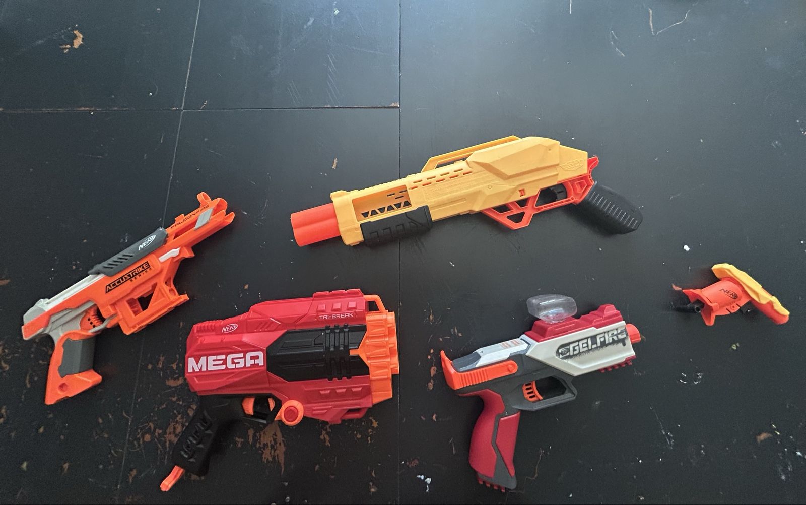NERF Blaster Lot: AccuStrike, Mega Tri-Break, Falconfire, GelFire & Mini Blaster