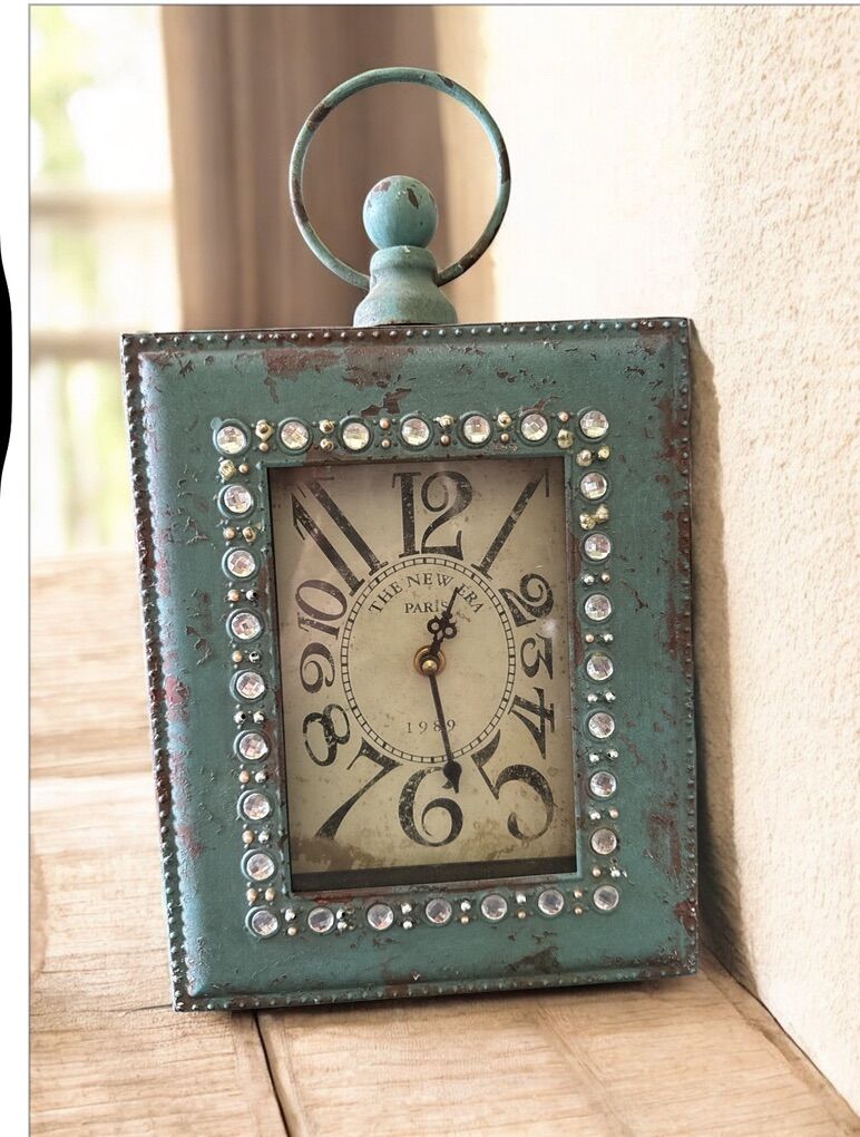 Paris metal Rectangular Clock