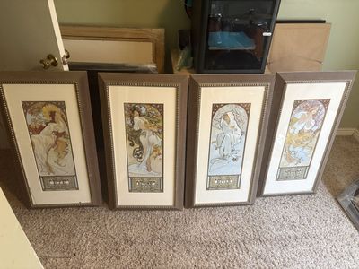 Framed Alphonse Mucha Prints