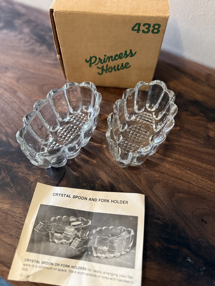 Princess House Crystal Spoon and Fork Resters