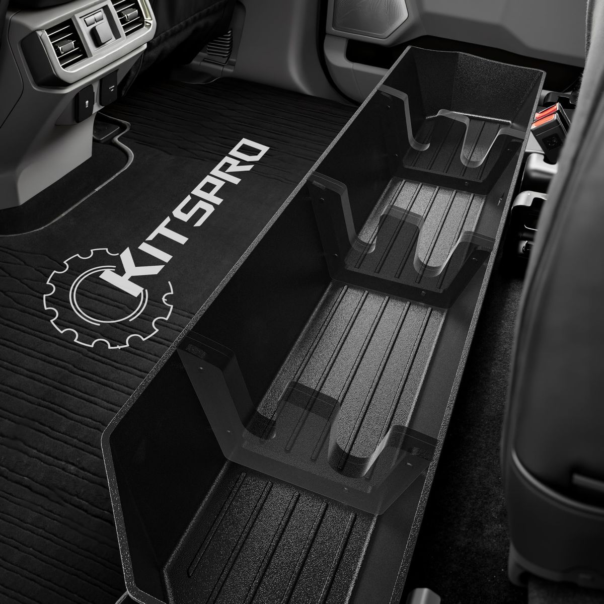 2015-2025 Ford F150, 2017-2025 F250, F350 KitsPro Rear Truck Underseat Storage Box