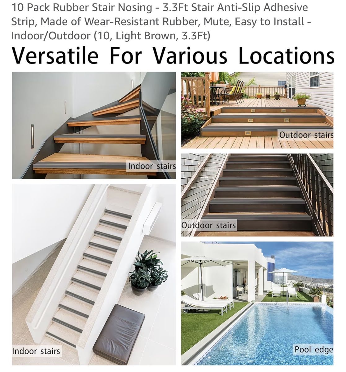 New stair cover pack of 10 -3.3 feet stair