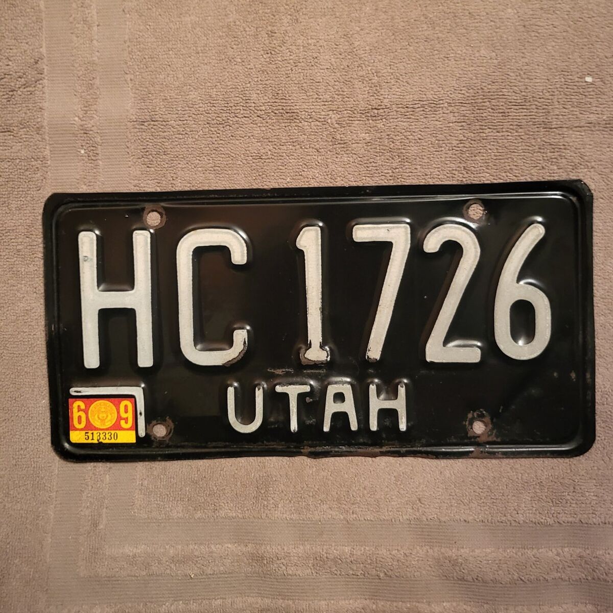 1969 Utah license plate
