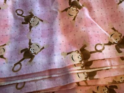 Fabulous flannel Monkey Fabric 7 yards
