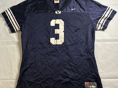 Vintage Nike BYU Cougars #3 Football Jersey – Youth L 10/12 – Van Noy Era