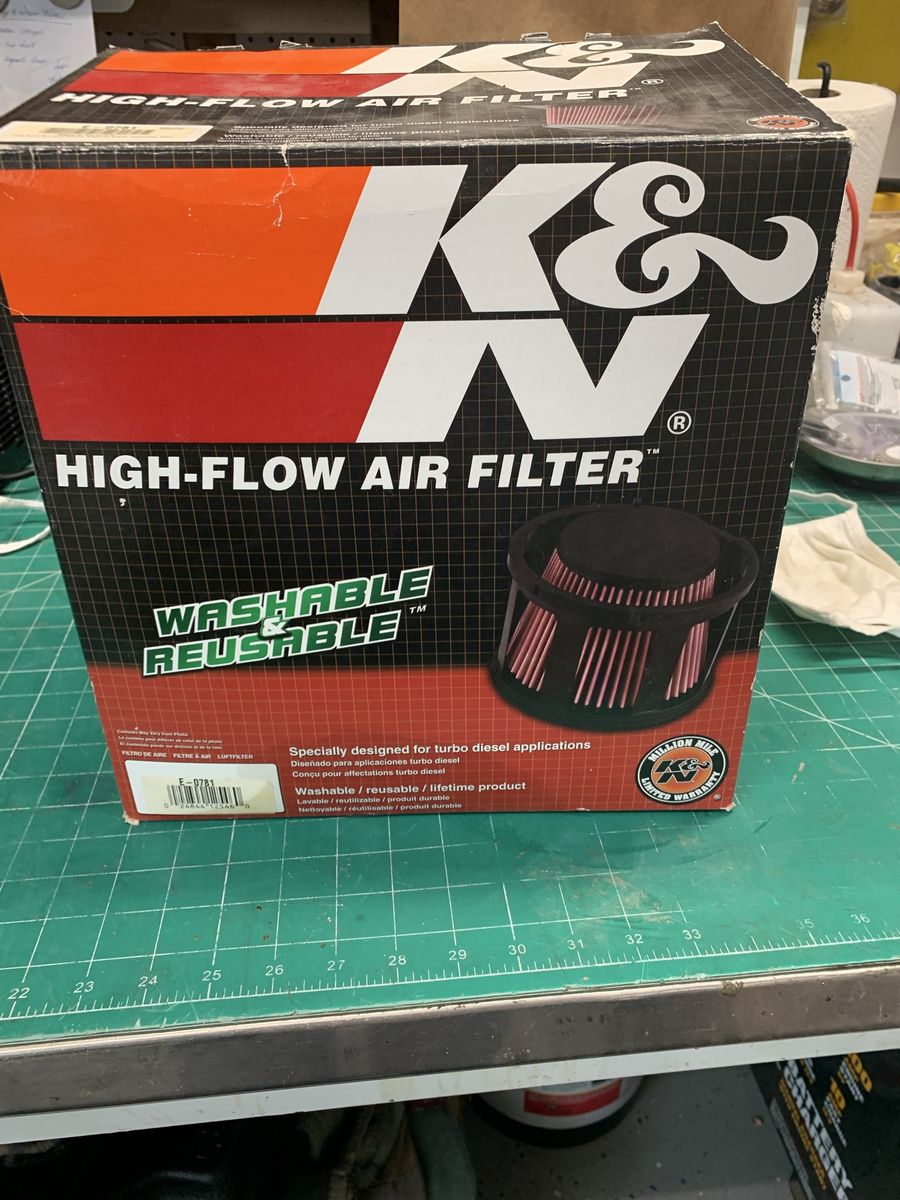 K&N High-Flow Air Filter E-0781 Washable Reusable Turbo Diesel