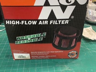 K&N High-Flow Air Filter E-0781 Washable Reusable Turbo Diesel