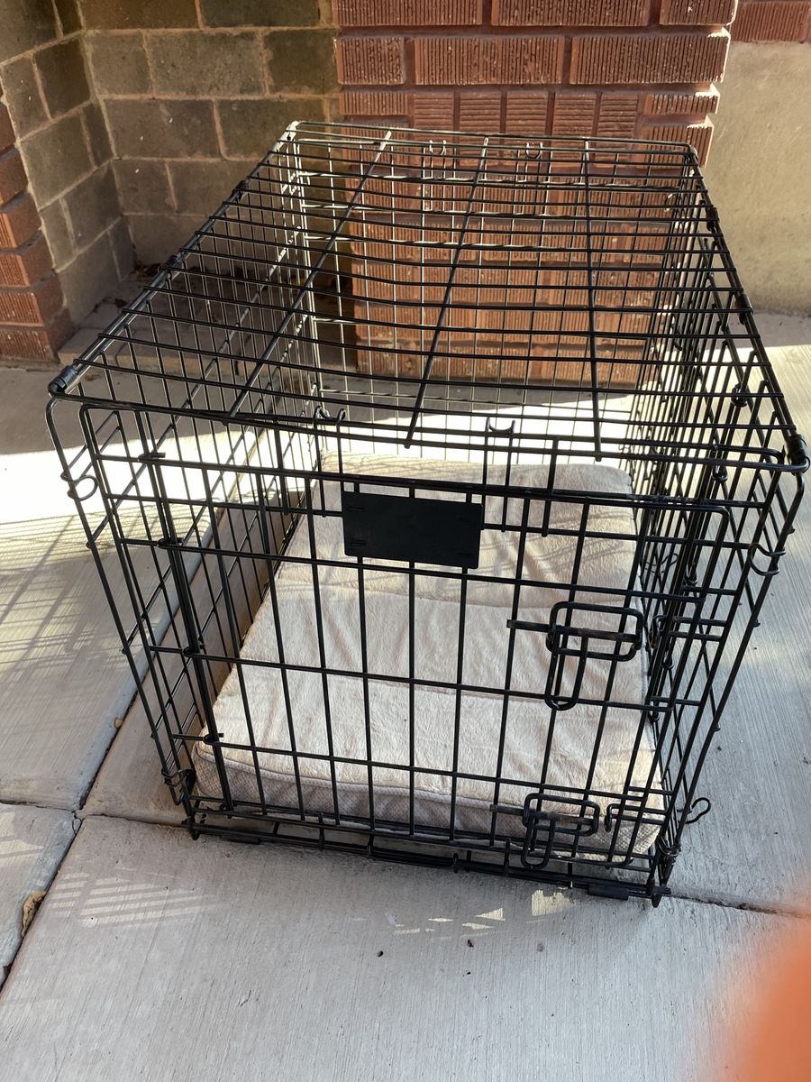 Small Dog Crate with cushion