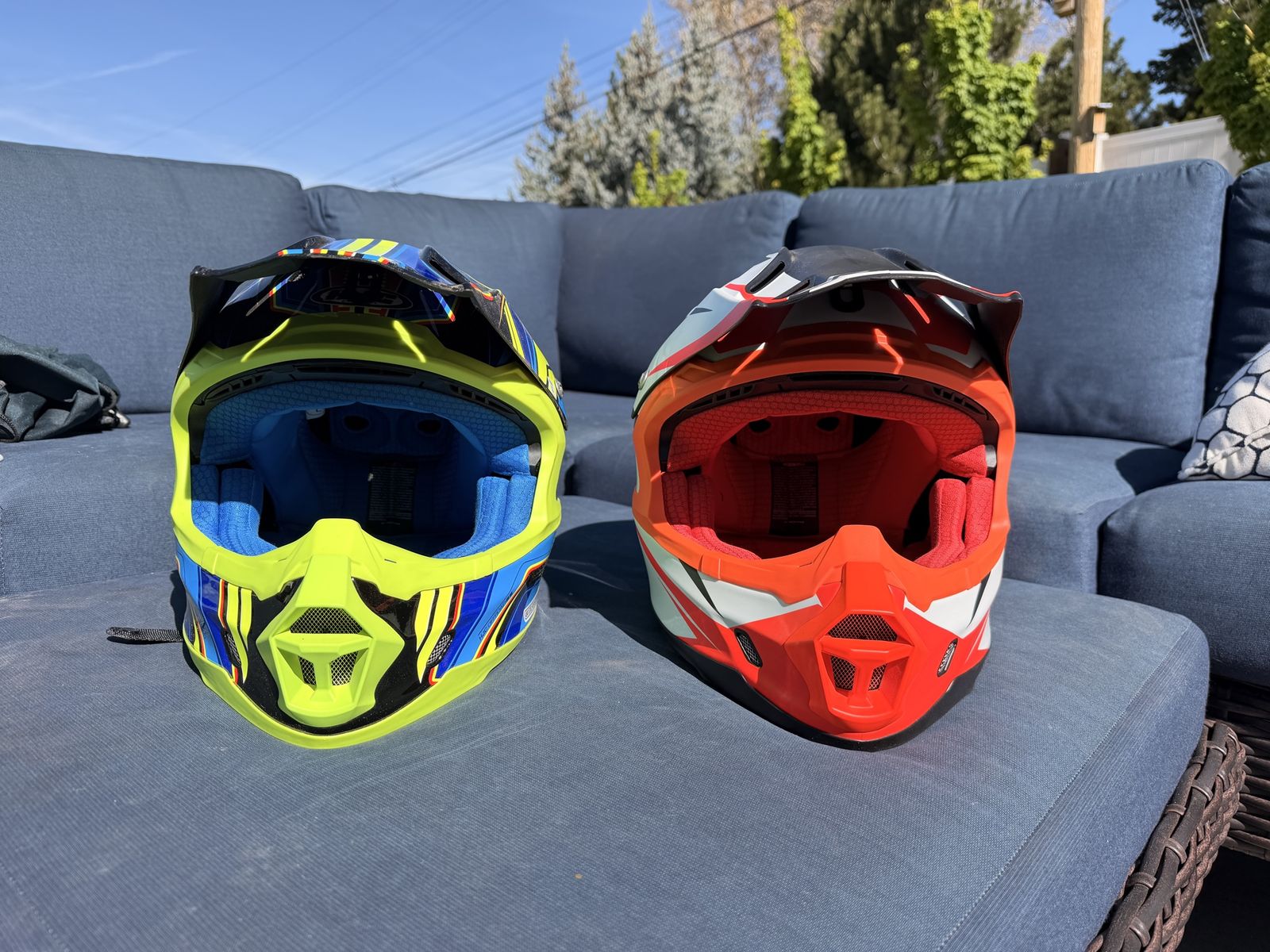 HJC Helmets (L and XL) $100 for Pair
