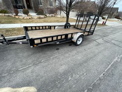 PJ Utility Trailer 77" x 14' – Heavy Duty, Single Axle (Model U7)
