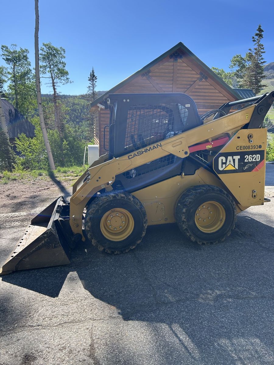 Skidsters, dump trailers, mini ex and flat bed tra