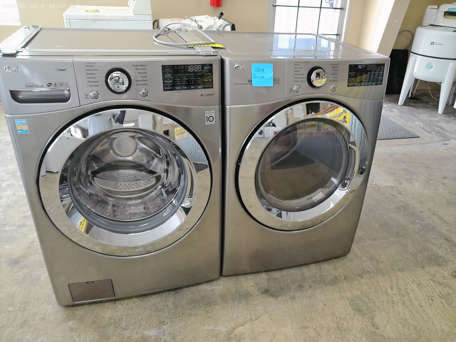 Stackable Front Load Washer and GAS Dryer~90 Day Guarantee