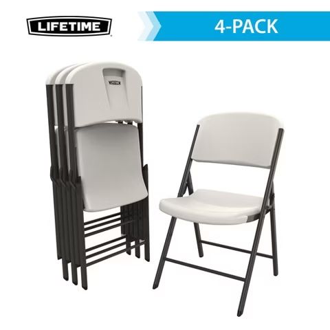 Lifetime Commercial Grade Folding Chair 4-Pack - Brand New