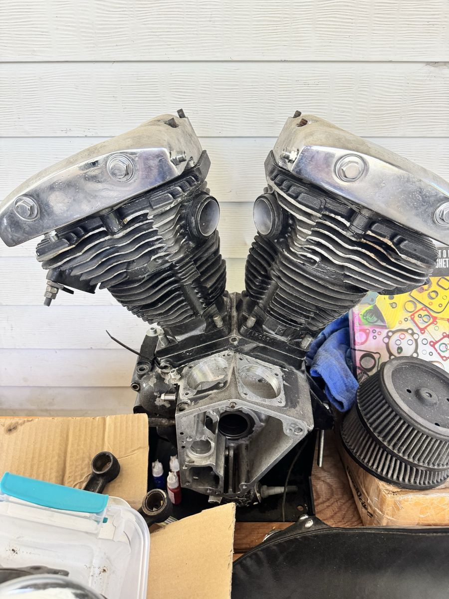Harley Davidson 74ci Shovelhead engine & ratchet top transmission 