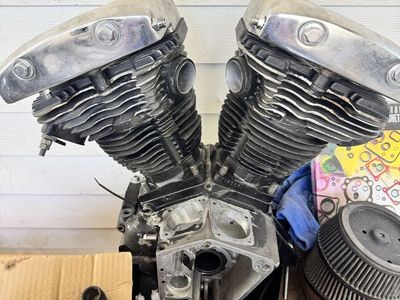 Harley Davidson 74ci Shovelhead engine & ratchet top transmission