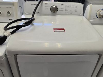 Samsung White Electric Dryer with Sensor Dry Technology