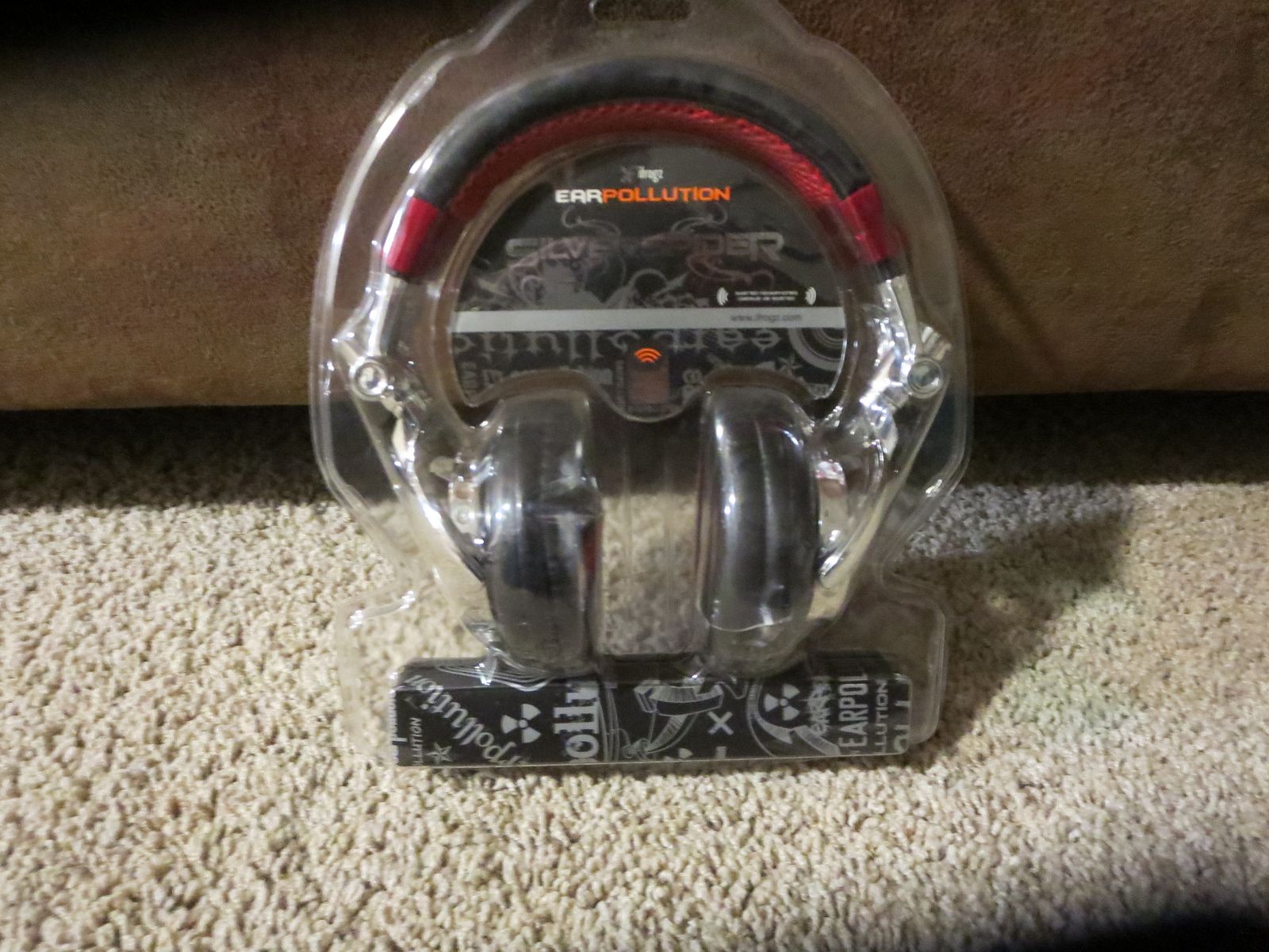 Ifrogz earpollution silver spider headphones wired