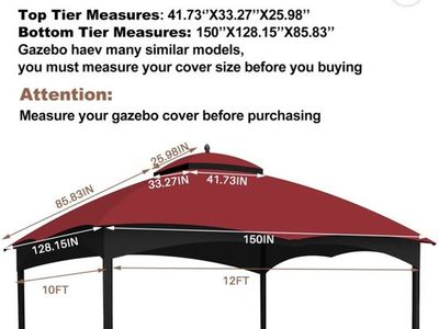 Replacement Canopy Top for Lowe's Allen Roth Heavy