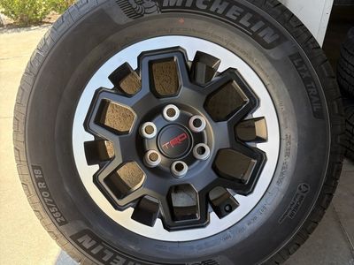 Toyota TRD Off-Road Premium Wheels with 265/70R18 Michelin LTX Trail Tires (Set of 4)