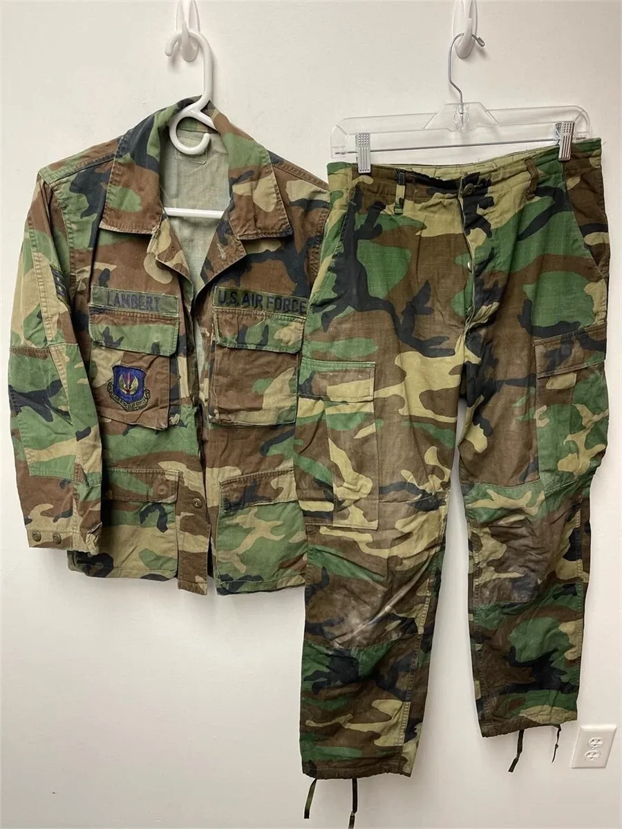 USED, US AIR FORCE ISSUED SHIRT W/ PANTS SIZE SMALL REG, #N21925-285