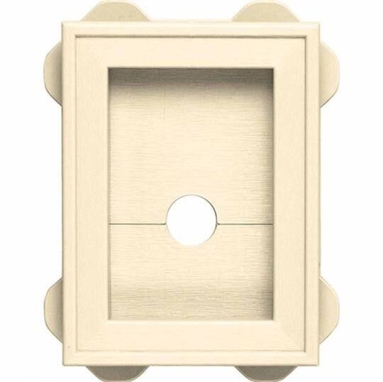 10pk Split Block Mini for Insulated Siding Beige