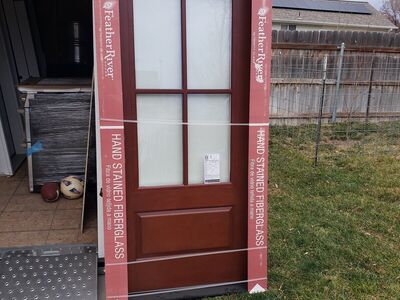 36 fiberglass door