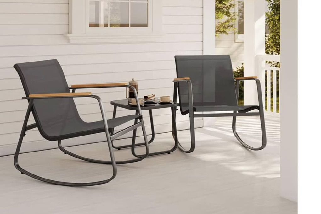 3-Piece Rocking Patio Set — Brand New