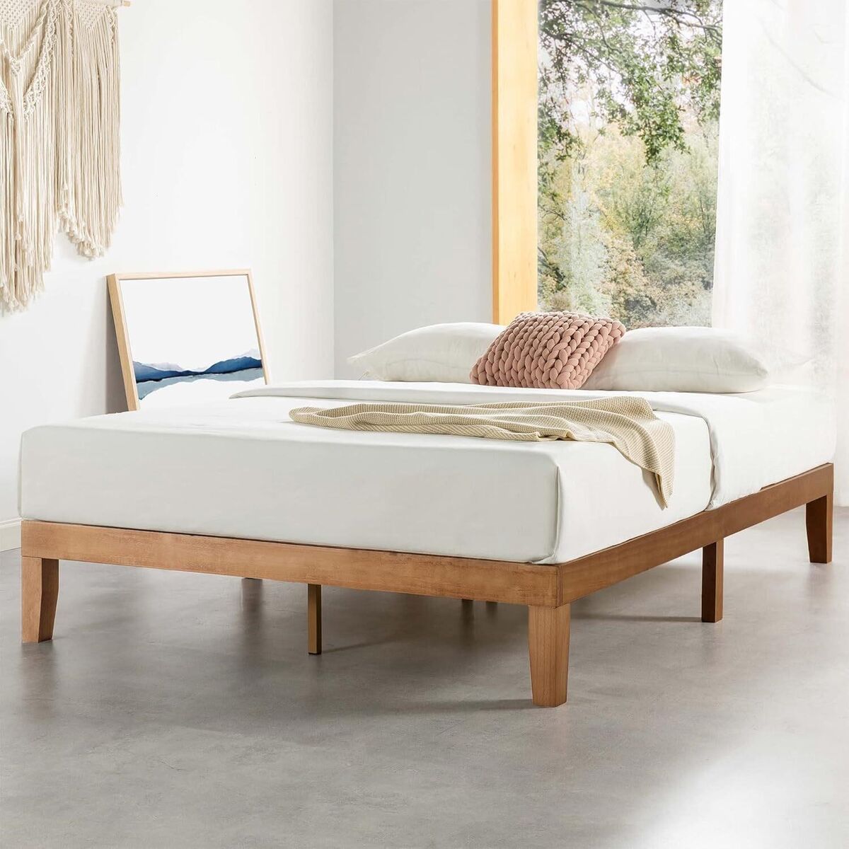 Mellow Naturalista Classic 12in Platform Bed - King - New Factory Sealed