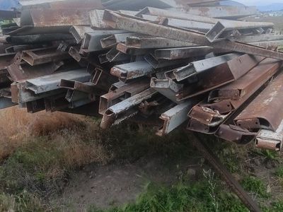 Assorted Steel Beams & Metal for Scrap or Projects - Various Sizes