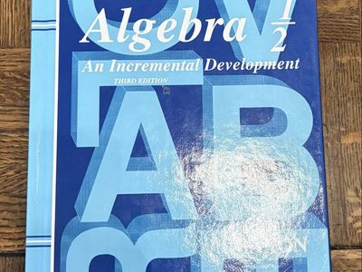 Saxon Algebra 1/2 An Incremental Development 3rd Edition Textbook Curriculum Set