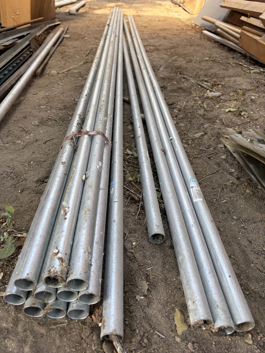Silver EMT Conduit 3/4 in x 10 ft Electric Metallic Tube