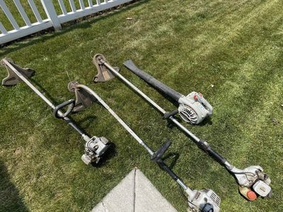 Echo PB-200 Power Blower & 2 Echo SRM-210 String Trimmers - Landscaping Bundle