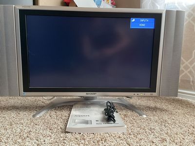 Sharp AQUOS LC-G5C26U 26" LCD TV with HDMI Input and Original Manual